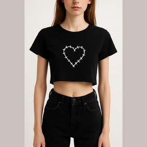 Goth women’s crop top